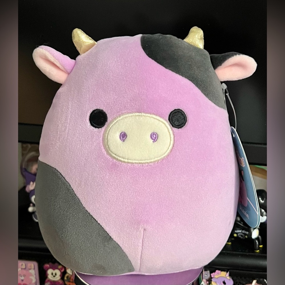 Alexie the Purple Cow 5" Squishmallow Stuffed Plush Toy
